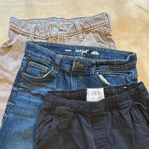 Boys Size 10 Long Pant Bundle Zara, cat and Jack, Old Navy